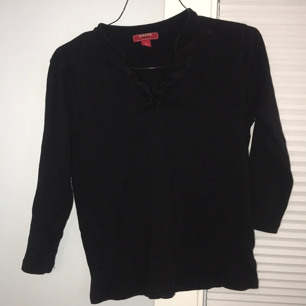 Chaps Black Top. Size L